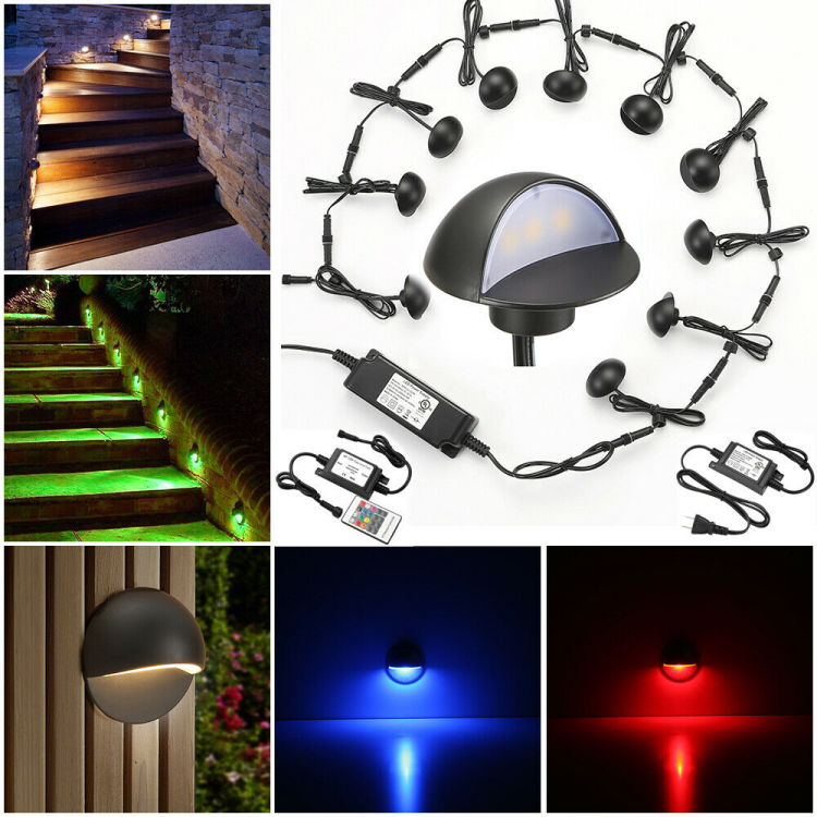 Tuya RGB Smart APP Mini LED Outdoor LED Garden Light Step Light Buried Light Stair Path Fence Deck Light B50B