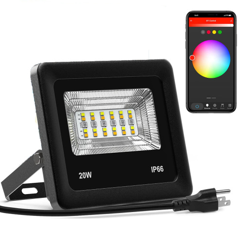 LED Tuya Smart APP Bluetooth 20W Floodlight Floodlight Hotel Villa Courtyard Atmosphere Stage Landscape Light