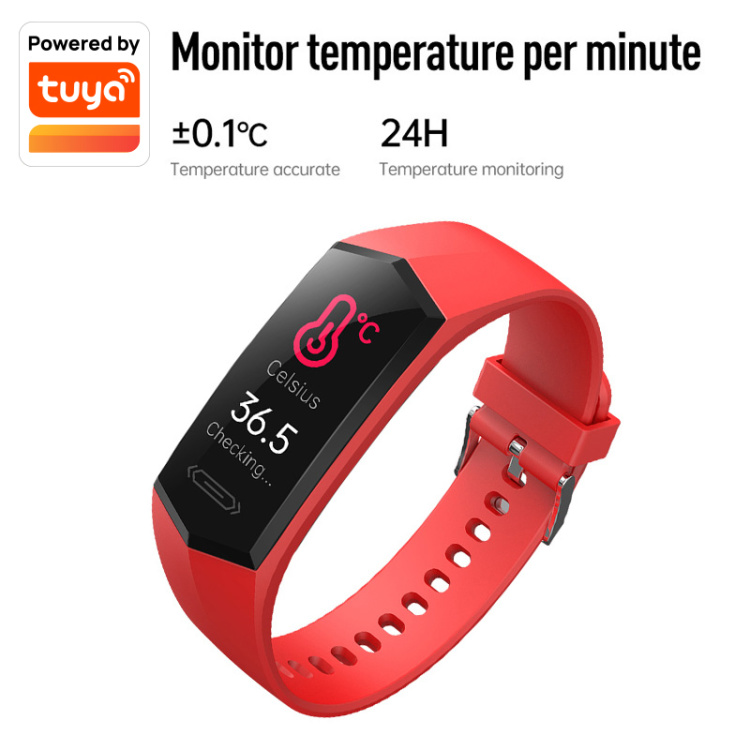 True Blood Oxygen Temperature Real Time Heart Rate Waterproof Smart band Smart Bracelet Smart Watch