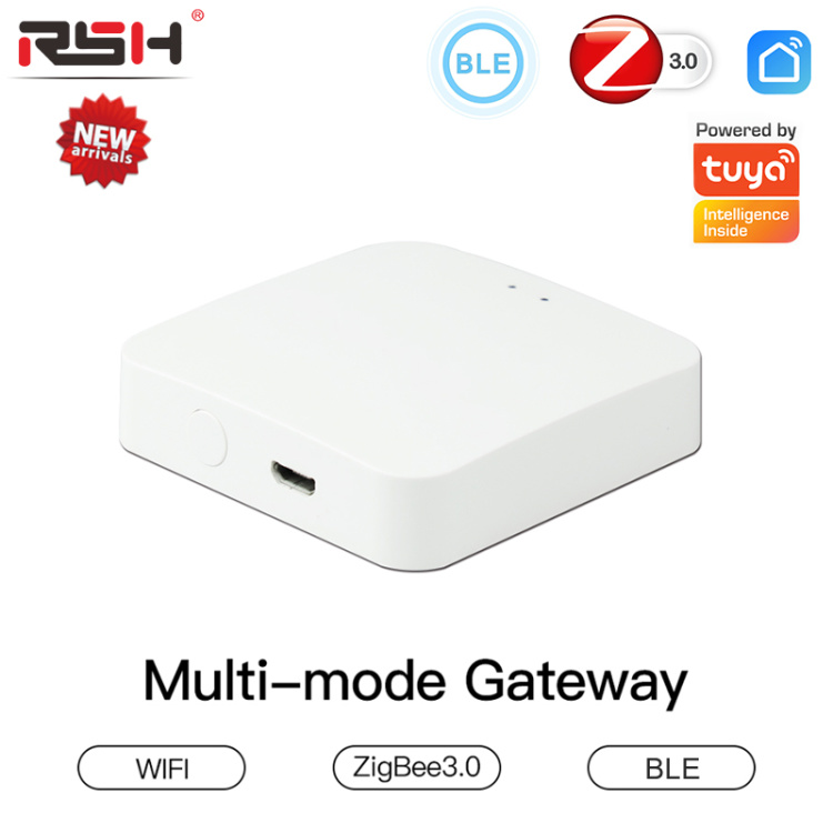Passerelle multimode intelligente Tuya ZigBee WiFi BT Mesh Hub