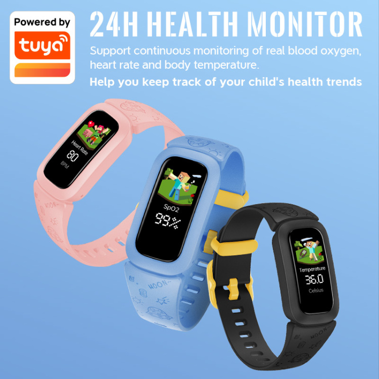 2021 New Arrival Continuous Ddynamic Heart Rate Kids Smart Bracelets Smartwatch