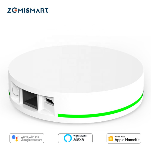 Zemismart Tuya Zigbee Hub work with Homekit ZMHK-01 Smart Home Bridge Voice Home App Control