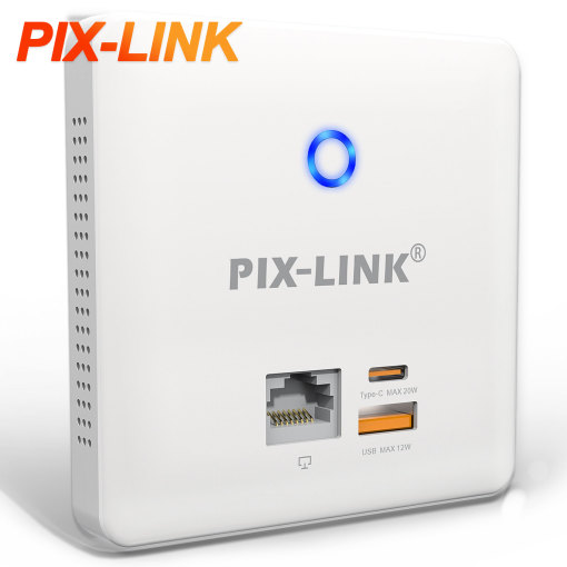 PIX-LINK Ethernet Port RJ45 300mbps WiFi Access Point With 20W USB Type C Quick Charge