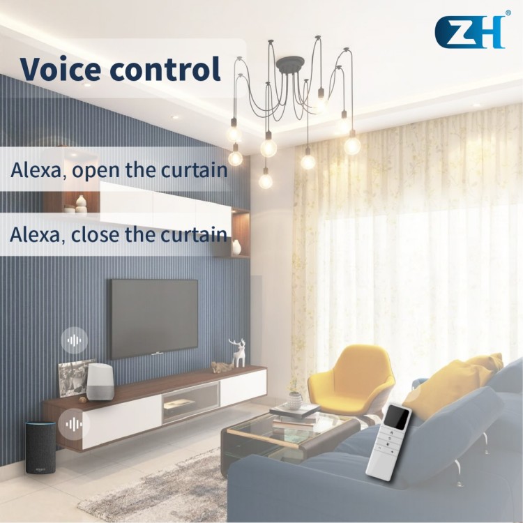 ZH 70 Complete  Curtain Motor Kit For Smart Life With Wi-Fi Version