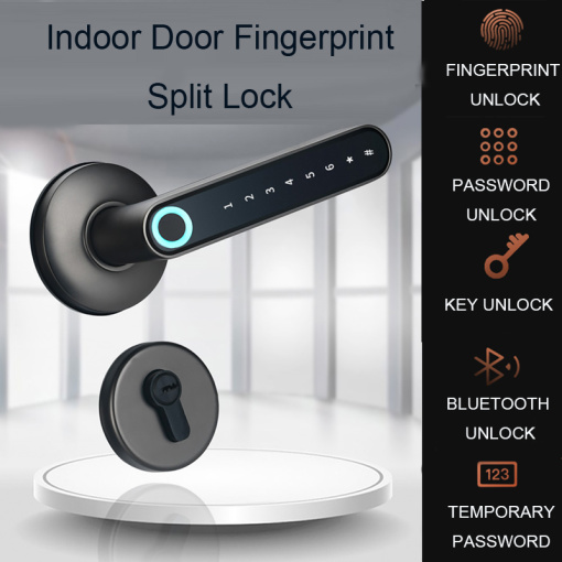 WIFI Mobile Phone Unlock Keyless Fingerprint Magnetic Card Password Outdoor Household Electric Deadbolt Smart locks door