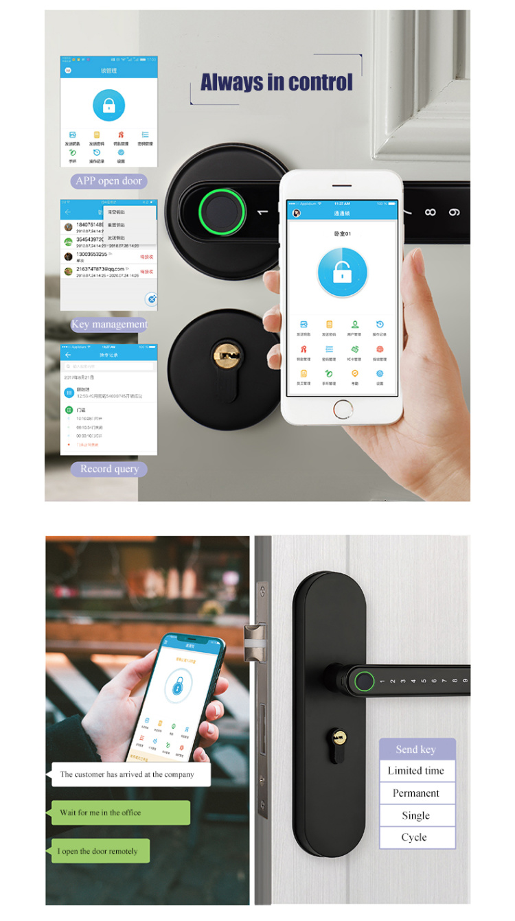 China 610&620-Tuya Smart Locks / Fingerprint Password Key Card