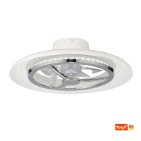 Smart Wi-Fi  Ceiling Fan Light  D550mm With Chrome Plated Ring For Room