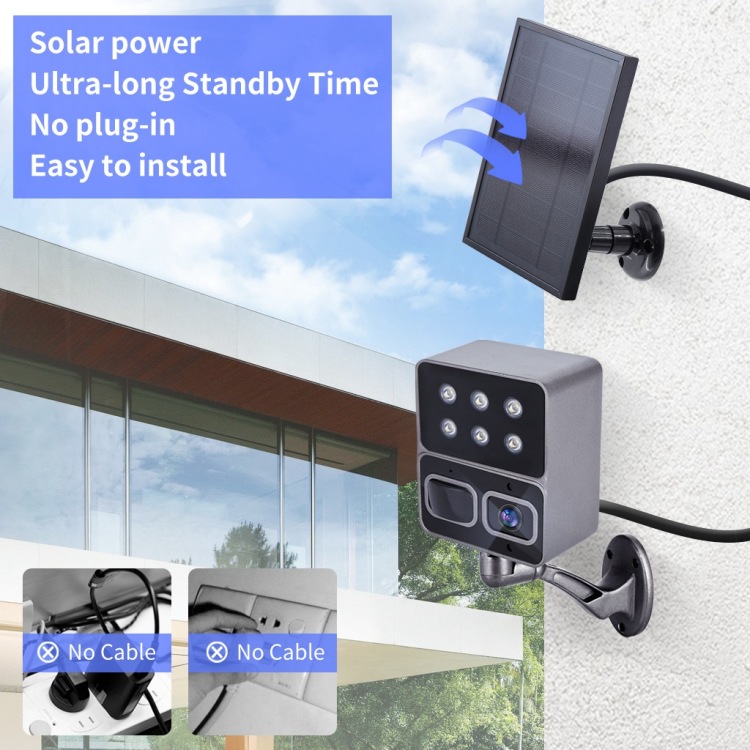 SLG-1 Home Outdoor yard lamp night light no wires Ip66 Wireless 1080p Ip Security Surveillance Solar Wifi Camera