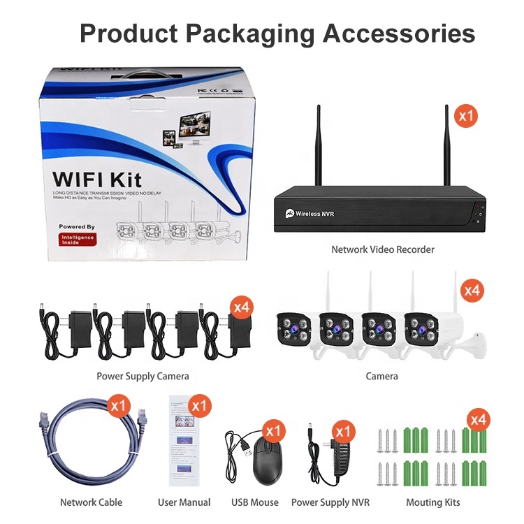 4ch wireless nvr kit