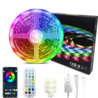 LED Strip Lights 19.69FT Strip Lights with Color Changing,SMD 5050 Dimmable Lighting with Remote Control for