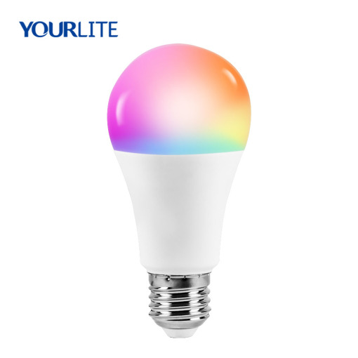 Smart Wi-Fi LED Bulb  RGB CCT Adjustable Dimmable A60 15W Intelligent RGBW Color