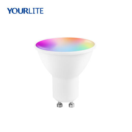 Smart Wi-Fi LED Halogen Bulb RGB CCT Adjustable Dimmable GU10 Beam Angle 120° 