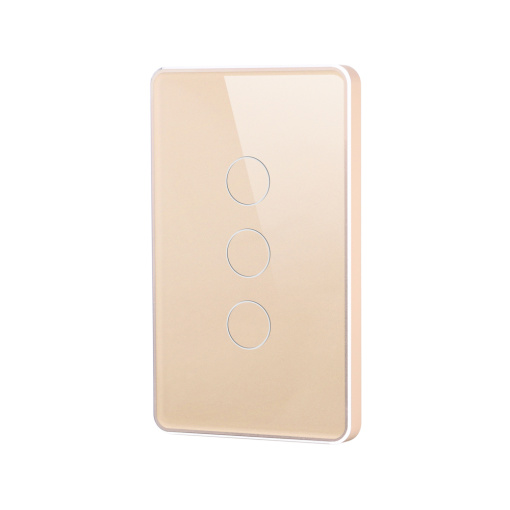 US Standard Wi-Fi（3 gang）Smart Touch Switch（Aluminum Alloy Frame）