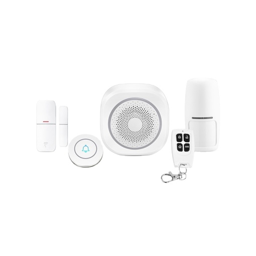 Tuya Smart Home Wireless WIFI Alarm System and Doorbell KIT Alexa Google Home IFTTT Voice Control security system home