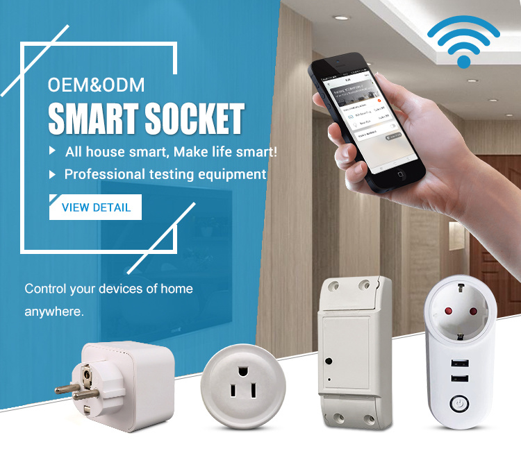 Type E EU Standard Tuya Smart Life App Control Google Alexa Compatible Wifi  Wireless Smart Plug Schuko Socket - China smart home, smart wifi socket