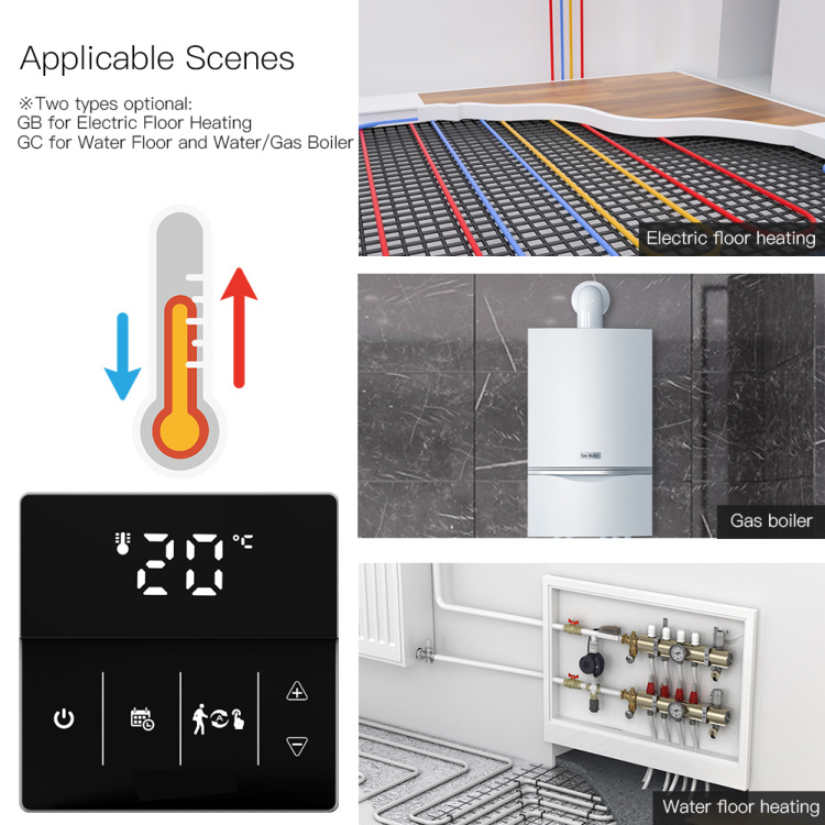 Electric Floor Heating Room Thermostat Water Gas Boiler Smart WiFi / Indoor  Thermoregulator Works With Google Smart Life on OnBuy