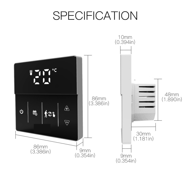 X5H Tuya Electric Floor Heating Room Thermostat Water Gas Boiler Smart WiFi  / Z?gbee Indoor Thermoregulator Works With Google Smart Life 