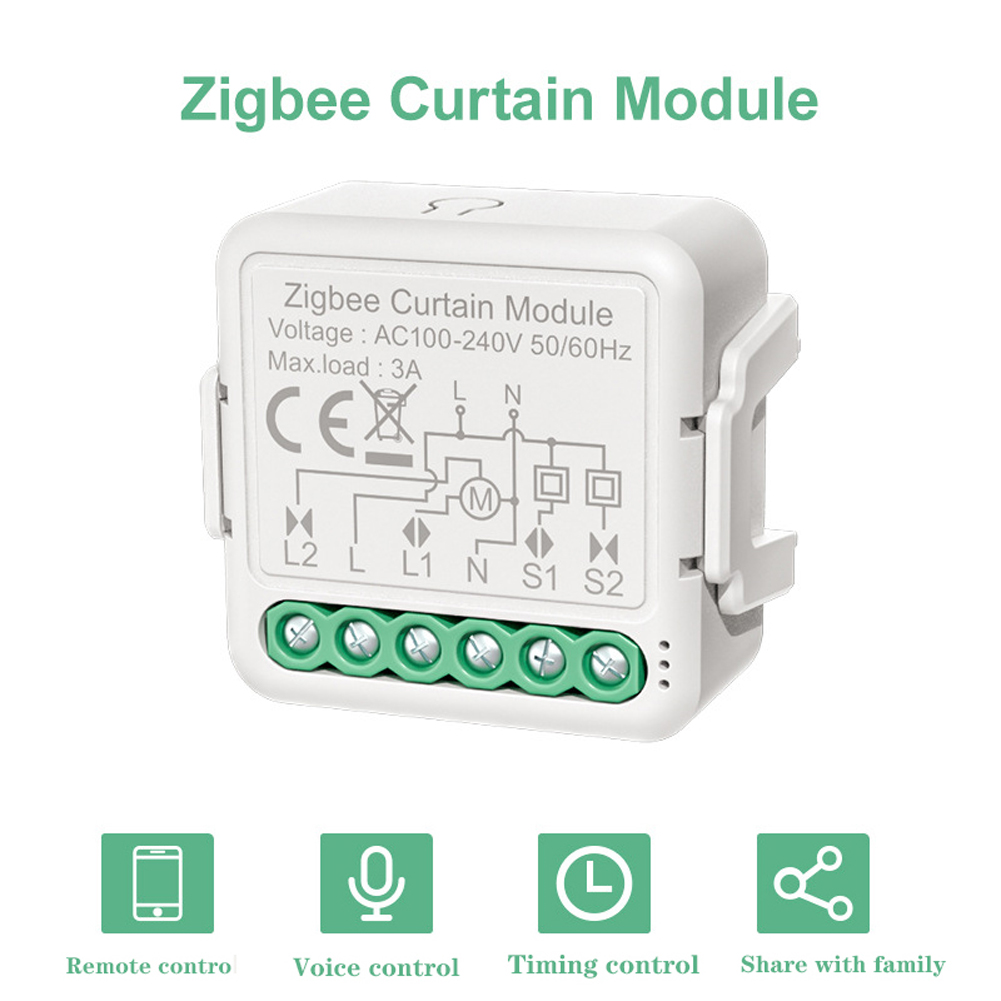 ZigBee / Wi-Fi Curtain Switch Module for Roller Shutter Blind