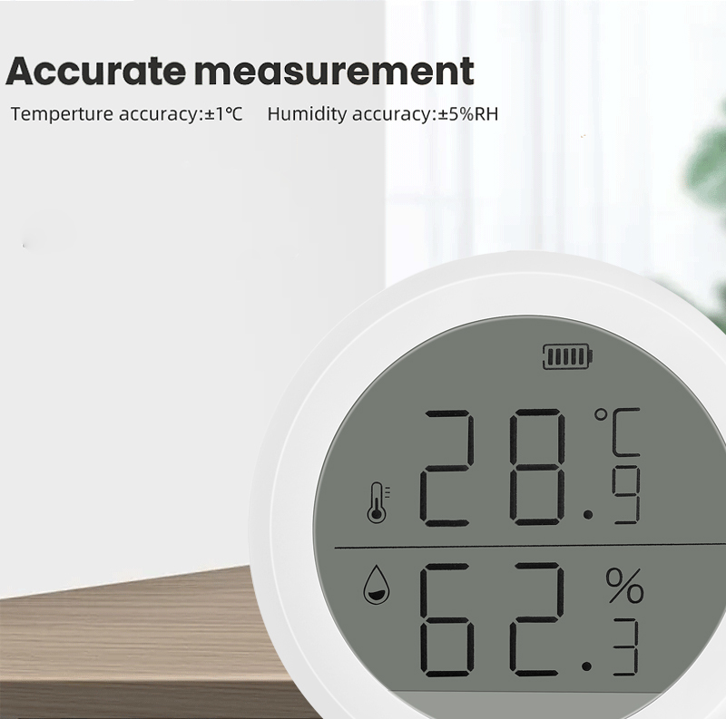 LCD Zigbee Temperatur Luftfeuchtigkeitssensor Tuya Wireless Smart Control Sen NE 