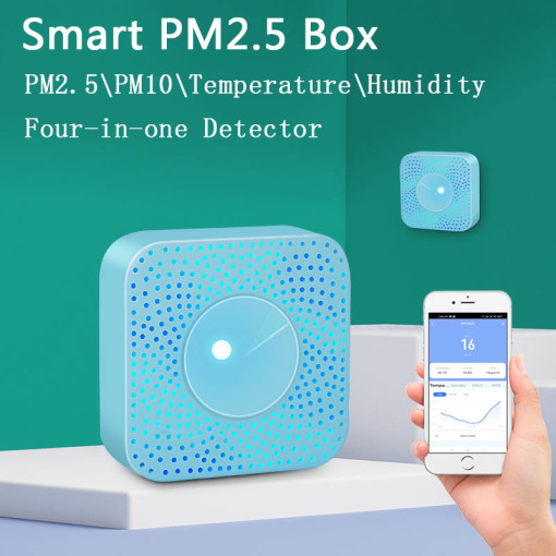 PM2.5 box PM2.5 PM10 Temperature and Humidity Four-in-one Detection Smart home linkage