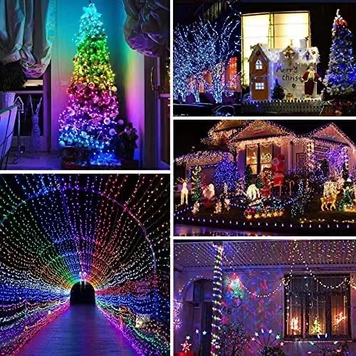 Smart String Lights 50 LED 16ft with Remote, USB Powered Multicolor Changing Fairy Ball Christmas Light  