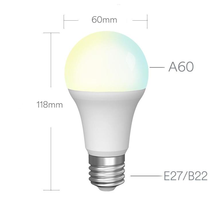 RGB+CCT Smart WiFi 12W A70 LED Bulb