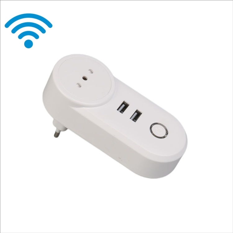 Italy 2usb WiFi Smart plug Wireless Voice Control tuya plug EU US AU ch India Japan Italy UK Smart Plug socket