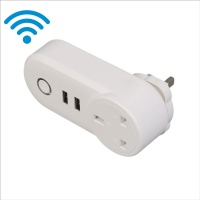 UK Standard 2USB Plug Socket Wi-Fi Alexa Google Home IFTTT APP Remote Control Swiss BR Australia UK EU USA Smart Power