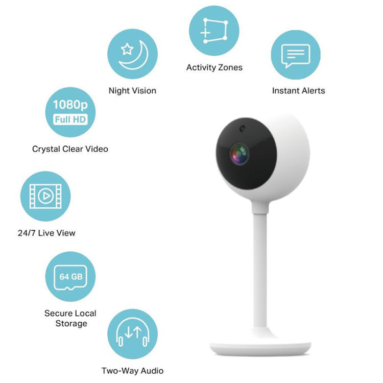 1080HD Smart Wi-Fi Indoor Camera for Home Security