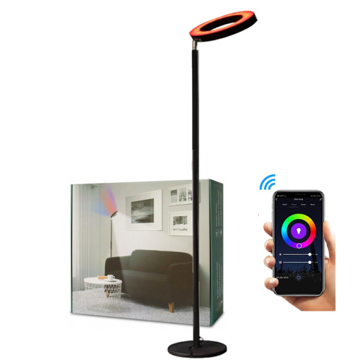 WiFi+BLE RGBCW Ring LED Floor Lamp