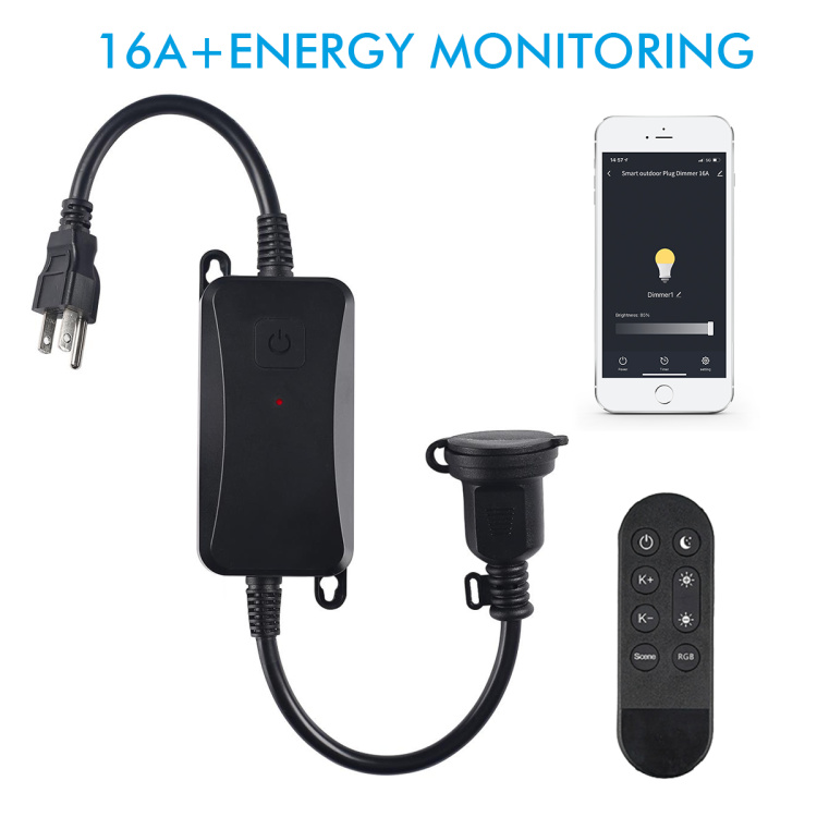 16A 3000W Tuya Smart Home Plug Socket RF Wireless Remote Control Outlet  Switch Power Monitor Voice Control EU for Alexa Google - AliExpress