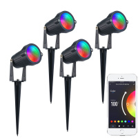 Wi-Fi Spotlight for Landscape RGB+W 12W Dreamcolor for Outdoor Use IP65 DIY Your Garden