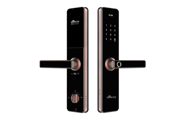 JS08密码锁家用电子防盗锁办公室入户门指纹锁手机远程app智能锁