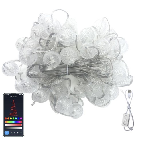 String Lights 50 LED16ft with Remote, USB Powered Multicolor Changing Fairy Ball Light for Christmas Wedding