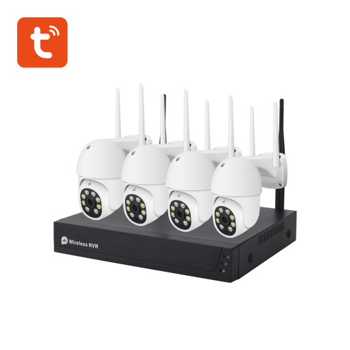 4CH/8CH 3MP/5MP Wireless NVR Kit PTZ Cameras