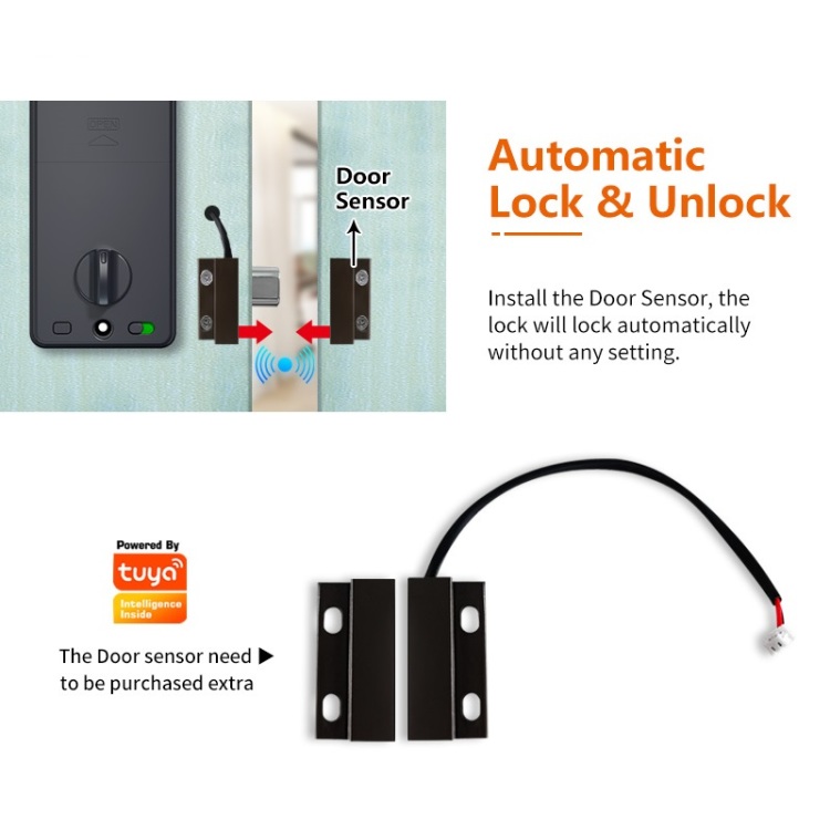 Fechadura Eletronicos Inteligente Bluetooth Digital Smart Door Lock (Size :  62mm, Color : Grey_97MM_C-Left Outside) 