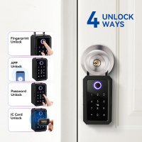 iLockey New Safe Wireless Network App Password Fingerprint Smart Key Lock Box
