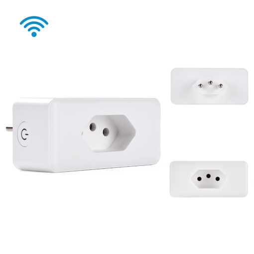Smart Metering Socket Voice Control Smart Home Accessories App Remote Control Brazil Standard Smart Power Plug