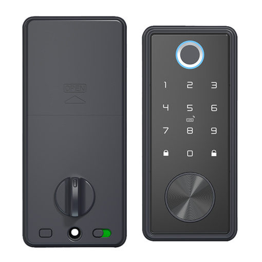 WiFi Door Lock with Magnetic Open Close Status Sensor Unlock by Password Fingerprint IC NFC Card Emergency Mechanical