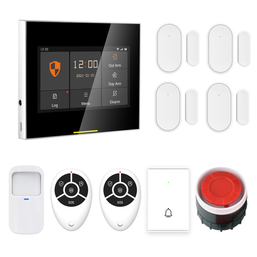 Staniot 433MHz Tuya Wireless WIFI Smart Home Security Alarm System kit Two-Way Calls function Built-in 10 languages