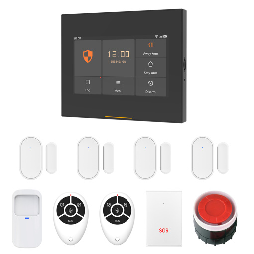 Staniot 4G HD Tuya Intelligent Wireless WiFi House Security Alarm System Kits Compatible with Alexa and Google Home