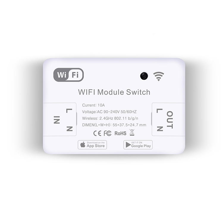 TAWOIA 90V- 240V 10A Home Automation Wireless Wifi Smart BOX