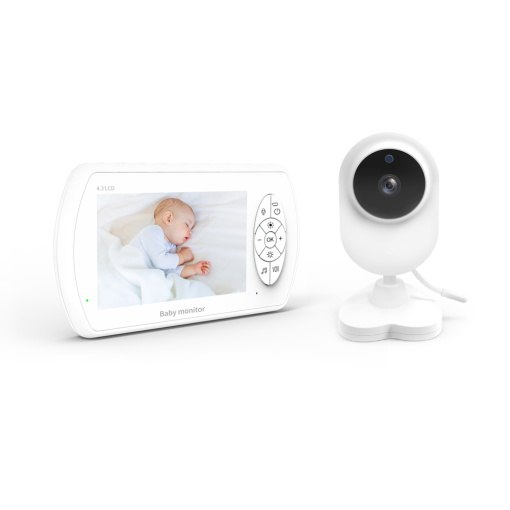 4.3 Inch LCD 2.4G Wireless Video Baby Monitor 1080P High Resolution Baby Security Camera Night Vision Two-way Voice