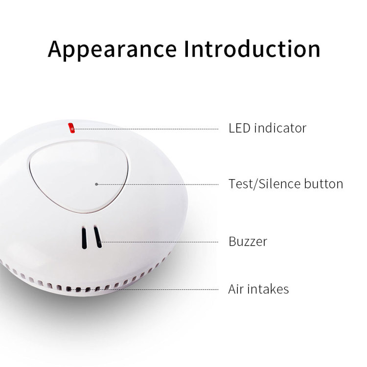 Tuya Smart Interlink Smoke Detector Carbon Monoxide Sensor CO Alarm Audible  Visual Fire Device 85dB Siren Alert Battery Powered - AliExpress