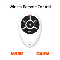 433MHz High Quality Portable 4 Buttons Keychain Wireless Remote Control For WIFI GSM Home Burglar Security Alarm System