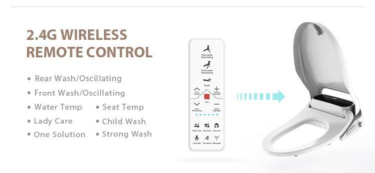 Side Panel Control Smart Toilet Seat with LED Display