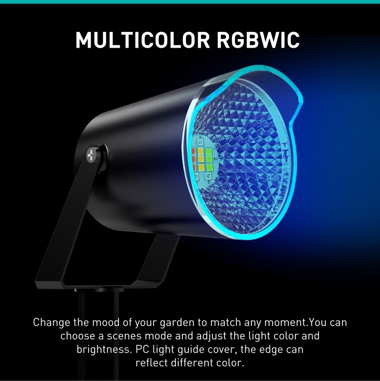 Wi-Fi Spotlight for Landscape RGBIC Dreamcolor for Outdoor Use
