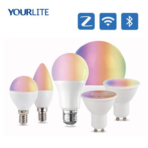 Ampoule LED connectée E27 tint ST64 5,5W 1800K-6500K+RGB dimmable
