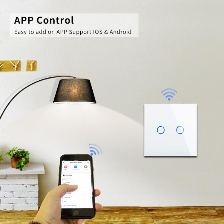 WiFi Controlled Glass Panel Light Switch