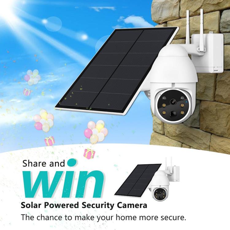 Solar Security Camera+Solar Panel,10000mAh Battery solar charging,2-Way Audio,1080HD Night Vision Motion Detection